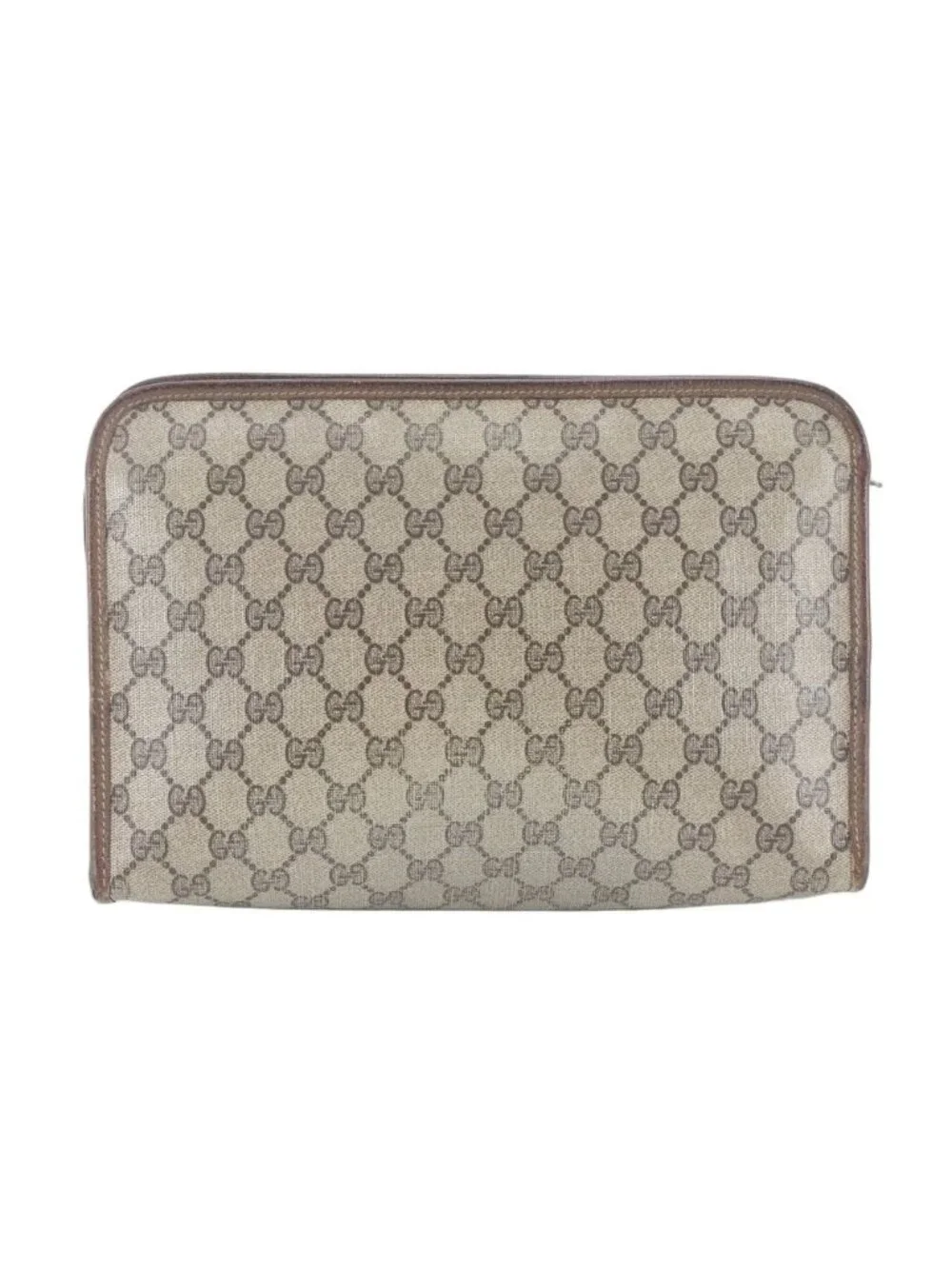 Gucci GG Supreme Leather Clutch Pouch Business